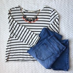Miami brand striped crop top size M.